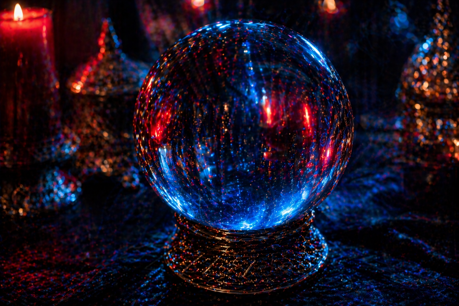 Boule de cristal pour la guidance et la lecture intuitive